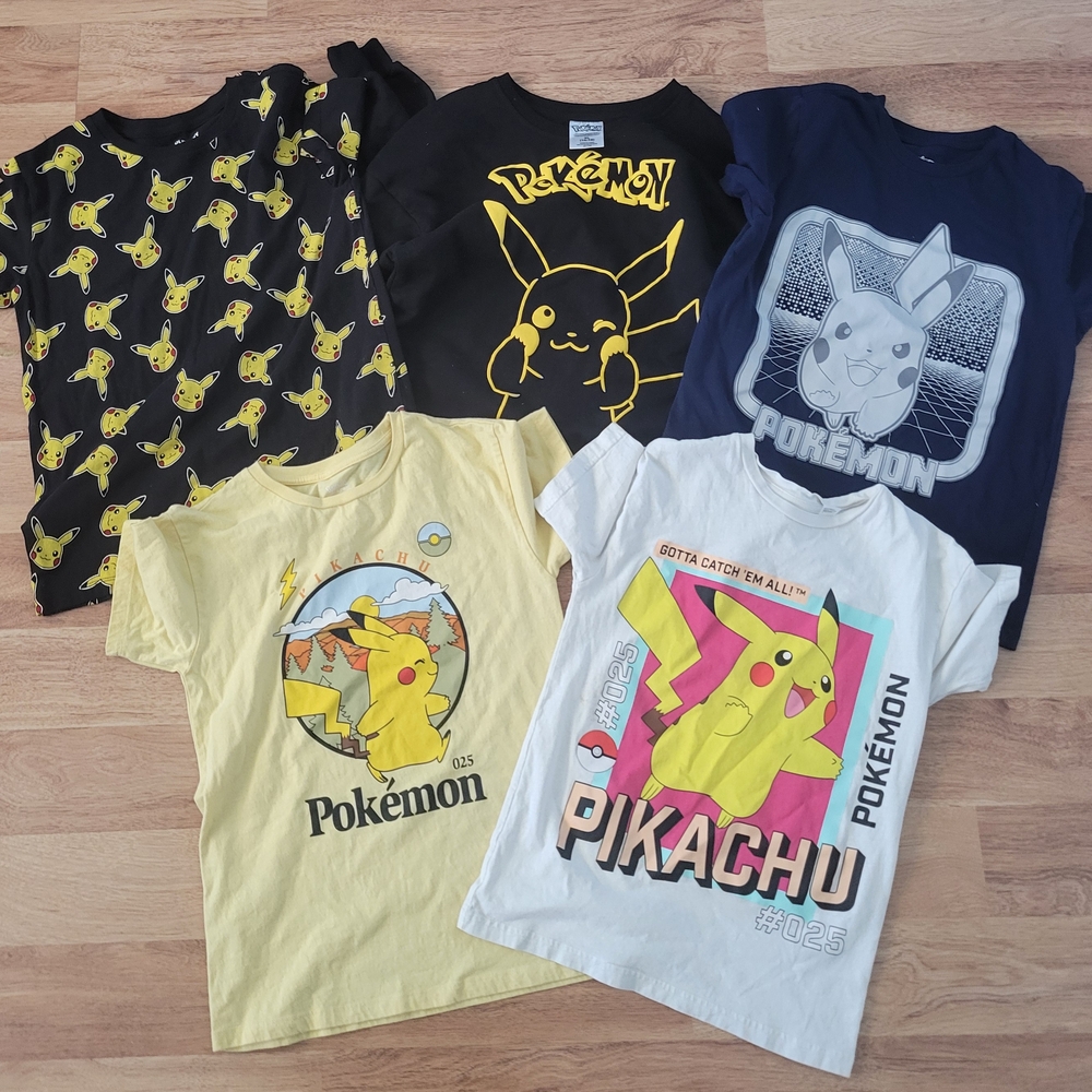Pokémon Graphic Tees Black and Yellow